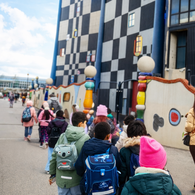 Schulkinder Wien Stadtführung